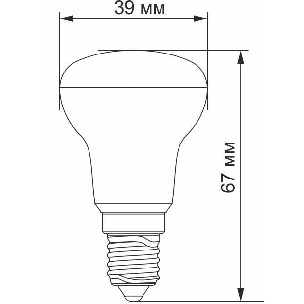 Светодиодная лампа VIDEX R39e 4 Вт (VL-R39e-04144) Тип цоколя (патрона) E14