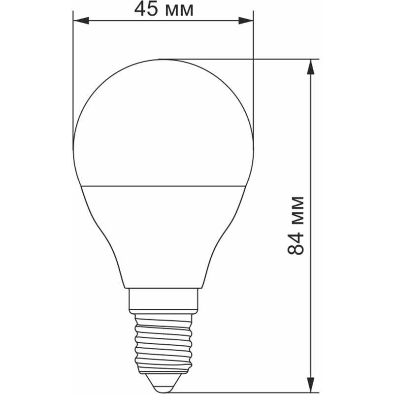 Светодиодная лампа VIDEX LED G45e 7 Вт (VL-G45e-07143) Коэффициент сохранения светоотдачи 94.8