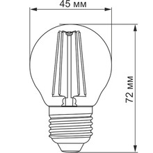 Світлодіодна лампа TITANUM Filament Bronze (TLFG4504272A)