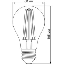 Светодиодная лампа TITANUM Filament Bronze (TLFA6007272A)