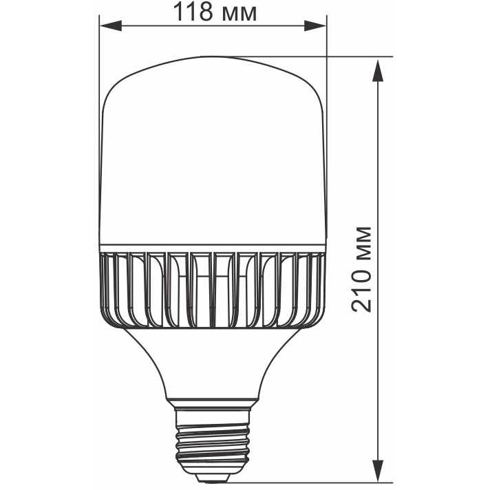 Светодиодная лампа VIDEX A118 (VL-A118-50275) Размер изделия ШхД 18 х 210