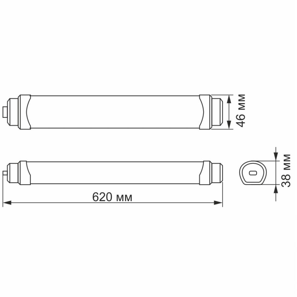 Світильник VIDEX LED IP65 18W (VL-BNWL-18065) Тип живлення від мережі