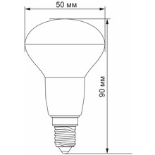 Світлодіодна лампа TITANUM R50 6W E14 4100K (TLR5006144)