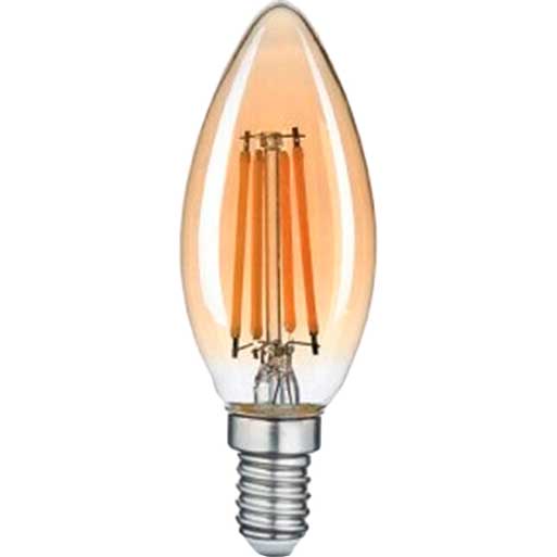 Світлодіодна лампа TITANUM Filament C37 4W E14 2200K бронза (TLFC3704142A)