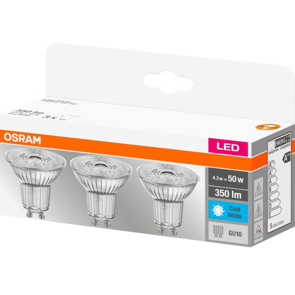 Набор лампочек OSRAM BASE PAR16 GU10 3 шт (4058075818415)