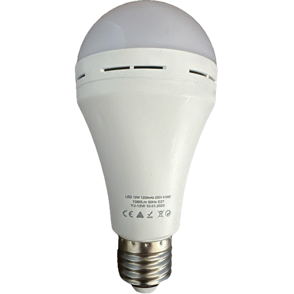 Аккумуляторная лампа ЕКСЕЛЬСІОР 12W 1080lum 4100К Е27 2шт (XK-EKC-1200-2)