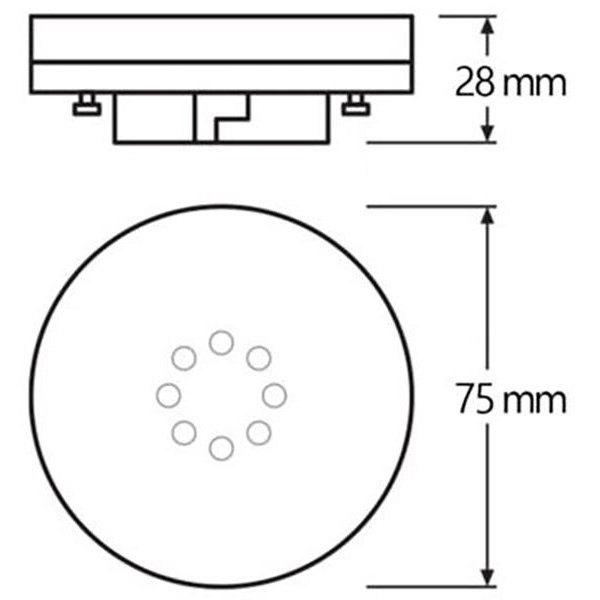 Світлодіодна лампа OSRAM LED STAR 4.9W 470Lm 4000K GX53 (4058075433465) Тип цоколя (патрона) GX53