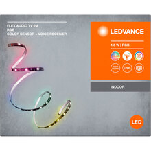 Світлодіодна стрічка LEDVANCE FLEX AUDIO TV 1,8W 2M RGB COLORSEN USB (4099854095283)