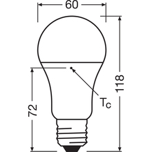 Лампочка LEDVANCE LED E27 13Вт 4000К 1521Лм A100 VALUE (4099854049002)