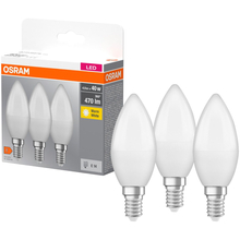 Світлодіодна лампа OSRAM LED E14 4.9Вт B40 3шт (4099854047091)