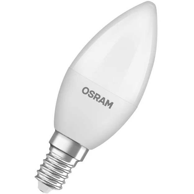 Светодиодная лампа OSRAM LED E14 4.9Вт B40 3 шт (4058075429680) Размер изделия ШхД 110 x 35