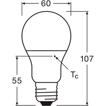 Светодиодная лампа OSRAM LED E27 8.5Вт A60 3 шт (4099854046797)