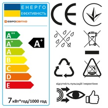 Светодиодная лампа ЄВРОСВІТЛО 7Вт 4200К A-7-4200-27 Е27 (38855)