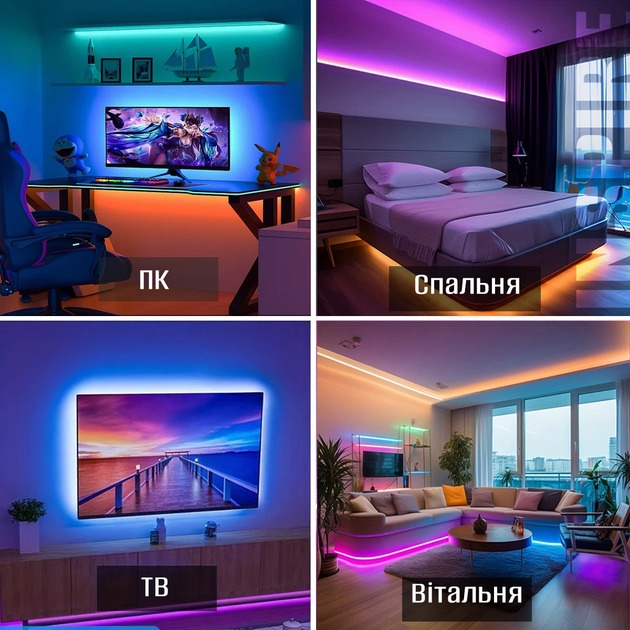 Внешний вид Светодиодная лента INSPIRE LED Smart RGB LED USB 10м (lig10)