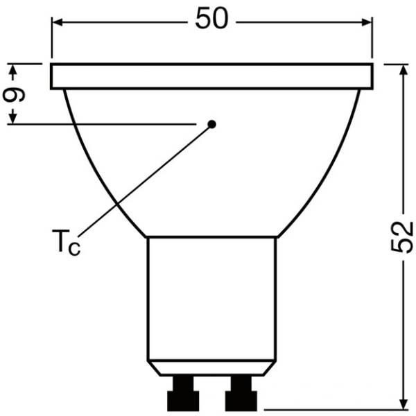 Світлодіодна лампа LEDVANCE GU10 7Вт 4000K 700Лм MR16 (4099854234965) Тип світлодіодна (LED)