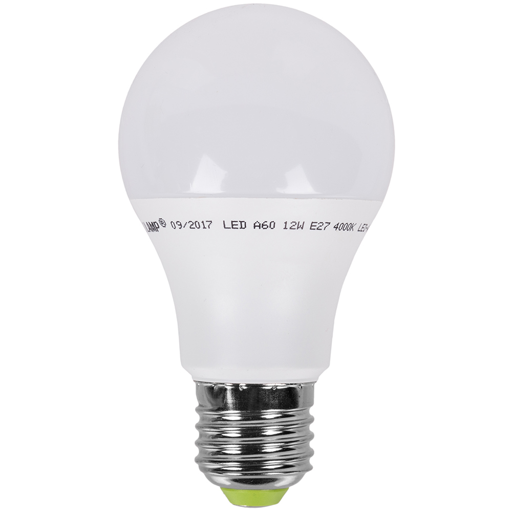 

Светодиодная лампа EUROLAMP A60 12W E27 4000K, LED Лампа A60 12W E27 4000K