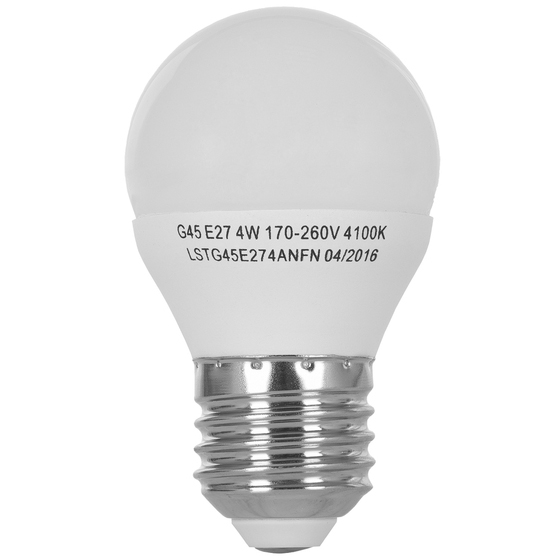 Світлодіодна лампа ERGO Standard G45 4W Е27 4100K 220V (LSTG45Е274ANFN) Тип світлодіодна (LED)