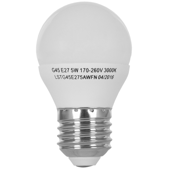 Світлодіодна лампа ERGO Standard G45 5W Е27 3000K 220V (LSTG45Е275AWFN) Тип світлодіодна (LED)