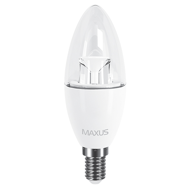 Світлодіодна лампа (енергозберігаюча) MAXUS C37 6W 220V E14 (1-LED-531)