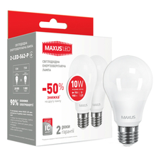 MAXUS A60 10W 220V E27 (по 2 шт.) (2-LED-562-P)