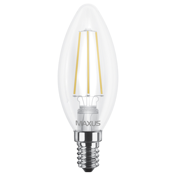 MAXUS MAXUS (філамент), C37, 4W, ,E14 (1-LED-537)