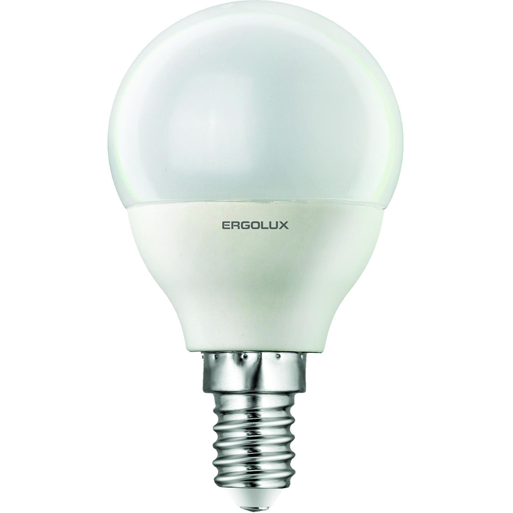 

Светодиодная лампа ERGOLUX G45 7W E14 3000K (LED-G45-7W-E14-3K), LED-G45