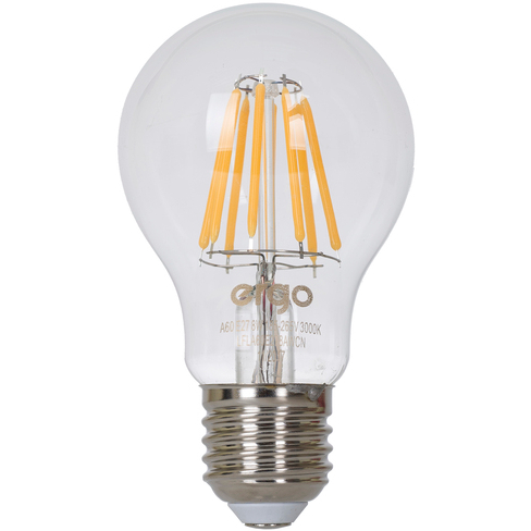 Світлодіодна лампа ERGO Filament A60 8W Е27 2700K 220V (LFLA60Е278AWCN)