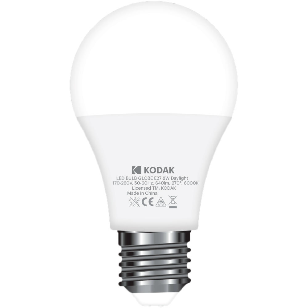 Лампочки Светодиодная лампа KODAK A60 E27 8W 220V (30418783/B)