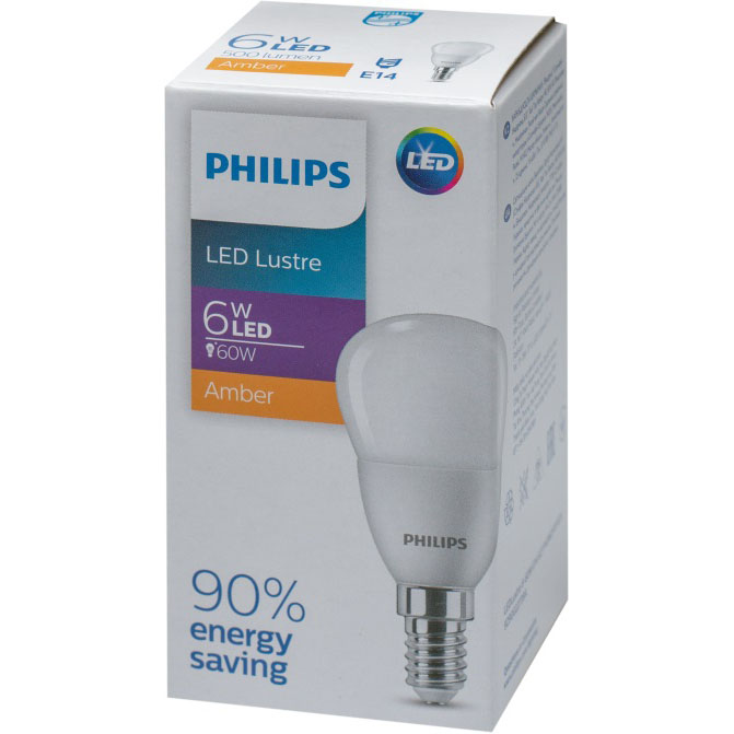 Світлодіодна лампа PHILIPS LED Lustre 6-60W E14 827 P45NDFR RCA (929002273937) Кількість в упаковці 1