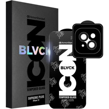 Защитное стекло ARMORSTANDART Supreme Plus Icon для Apple iPhone 13 Black (ARM68073)