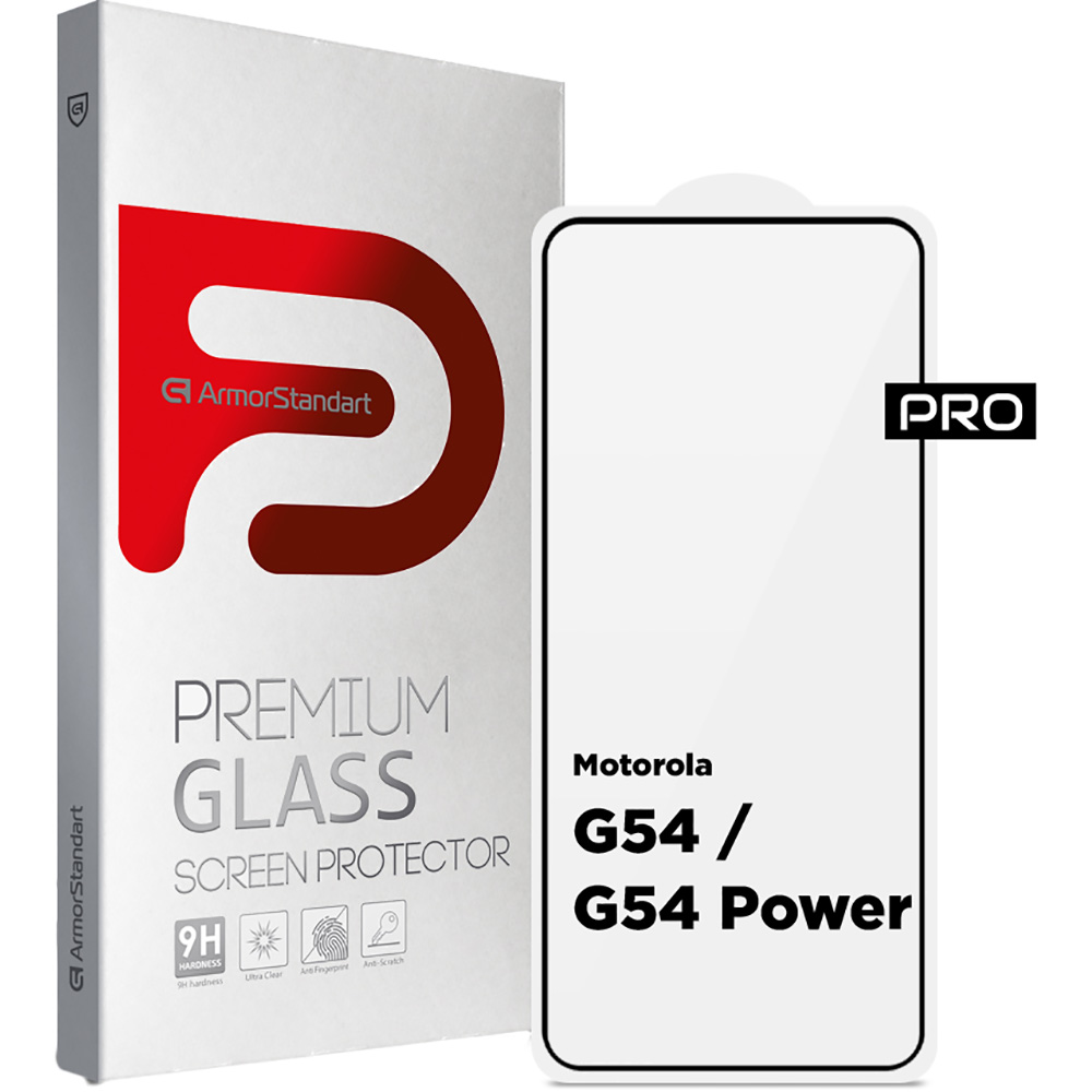 Захисне скло ARMORSTANDART Pro для Motorola G54/G54 Power Black (ARM71082)