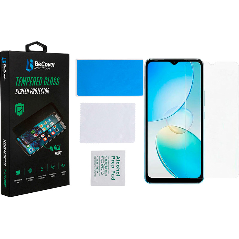 Захисне скло BECOVER для Infinix Hot 12i (X665B) Crystal Clear Glass 3D (708539) Тип скло