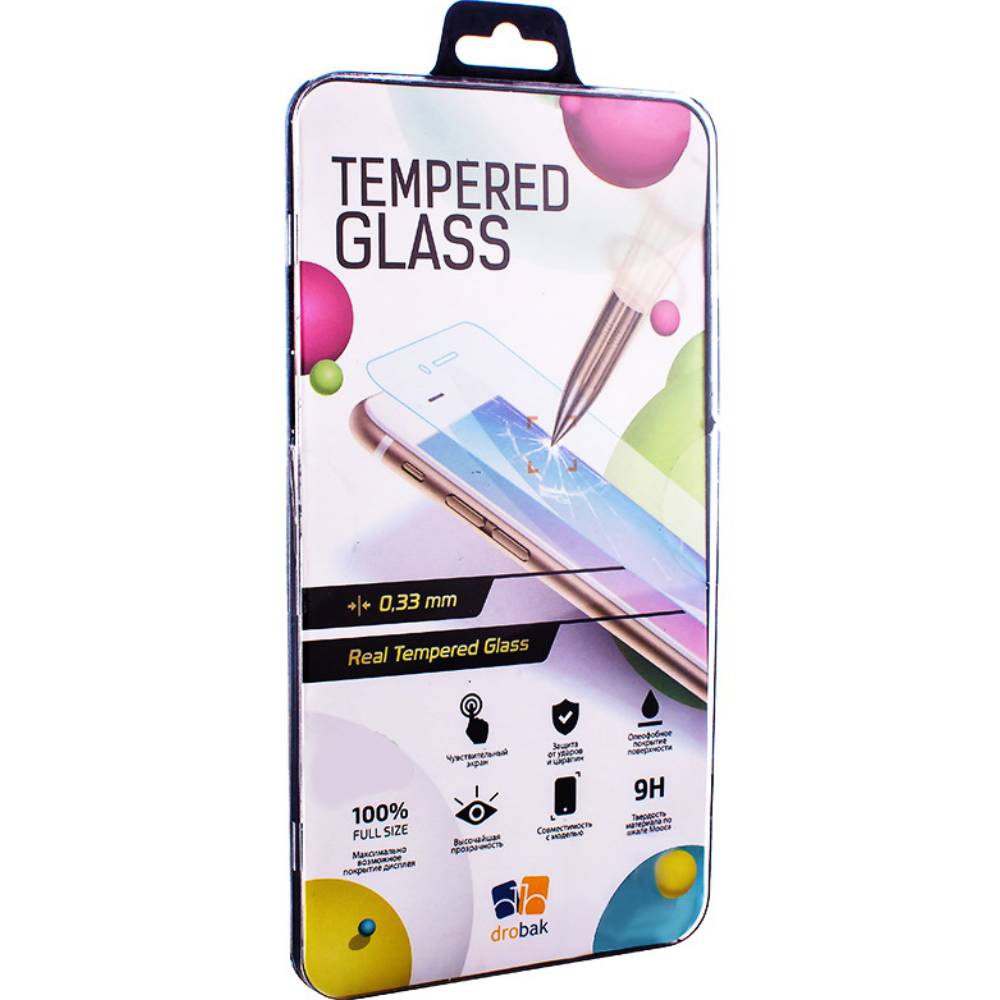 Захисне скло DROBAK для Samsung Galaxy A12 SM-A125 Black (464620)