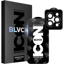 Захисне скло ARMORSTANDART Supreme Plus Icon для Apple iPhone 15 Pro Black (ARM71139)