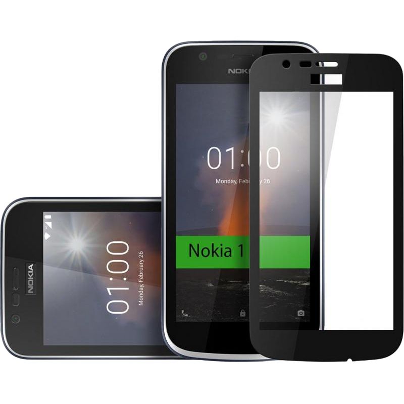 Защитное стекло VINGA для Nokia 1 Black (VTPGS-N1B) Олеофобное покрытие True