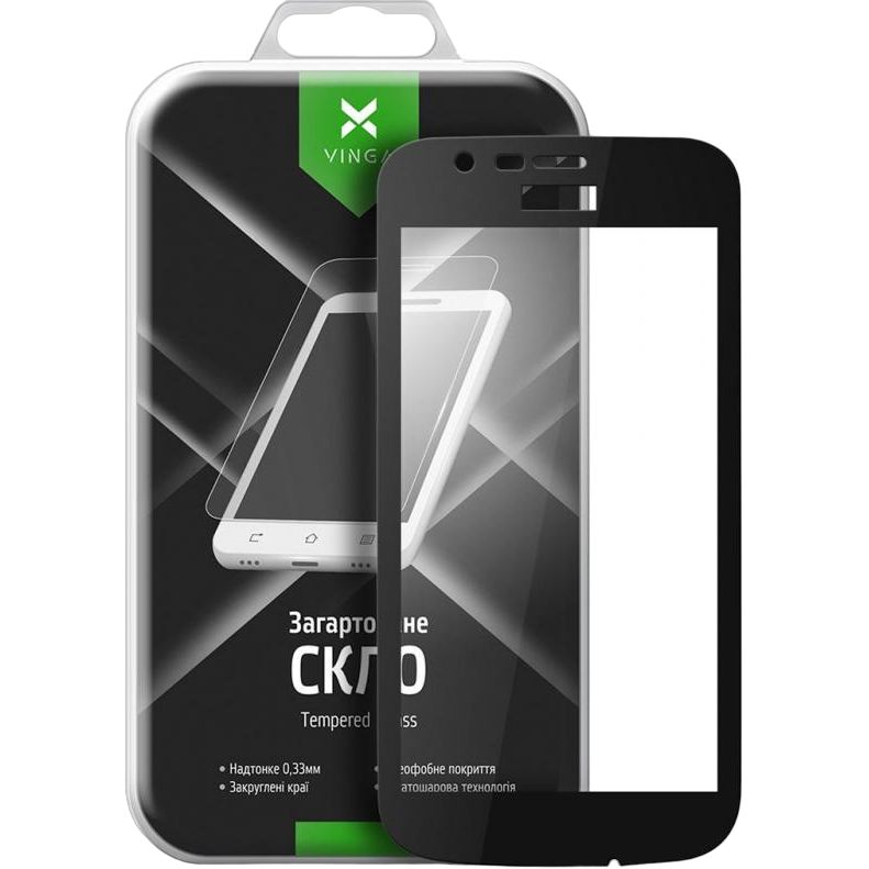 Защитное стекло VINGA для Nokia 1 Black (VTPGS-N1B)