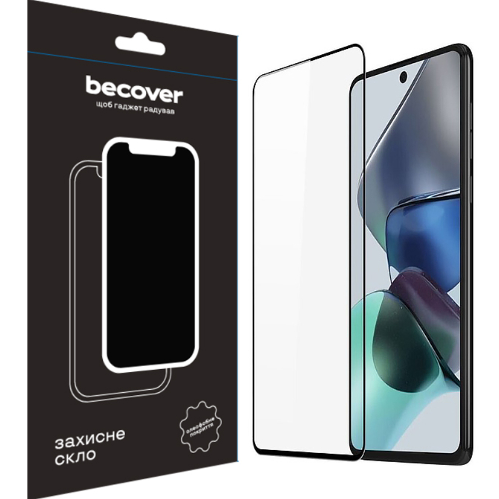Защитное стекло BECOVER для Motorola Moto E32s Black (709733) Совместимость по модели  Motorola Moto E32s