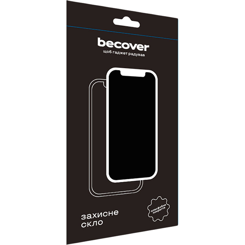Защитное стекло BECOVER для Motorola Moto G72 Black (709245) Тип стекло