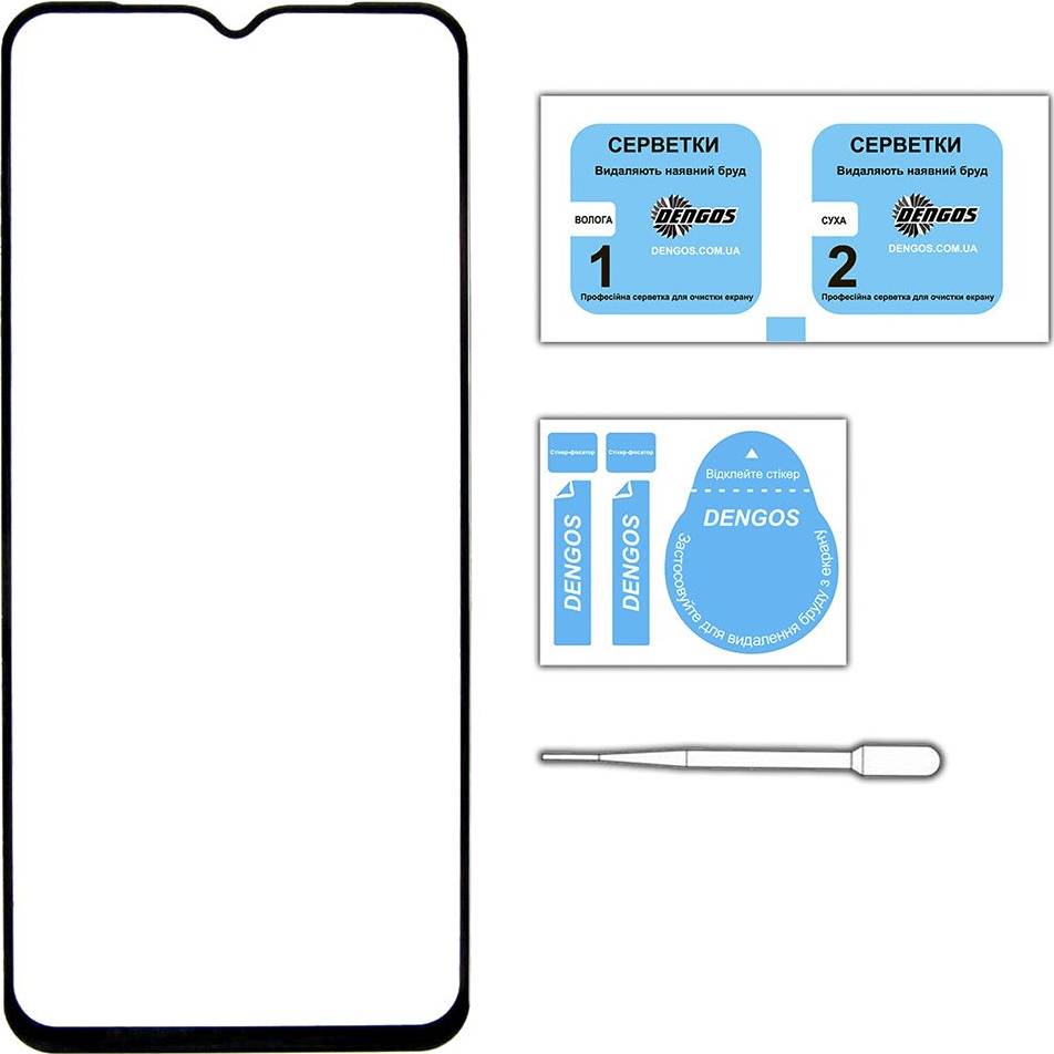 Захисне скло DENGOS для Realme C67 Glass Full Glue Вlack (TGFG-340) Тип скло