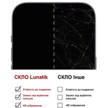 Защитное стекло LUNATIK Premium для Apple iPhone 15 Pro Max Black (LN-115)