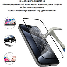 Захисне скло LUNATIK Premium Tempered Glass Full Cover для Apple iPhone 14 Pro Black (LN-110)