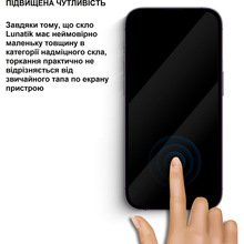 Захисне скло LUNATIK Premium Tempered Glass Full Cover для Apple iPhone 14 Pro Black (LN-110)