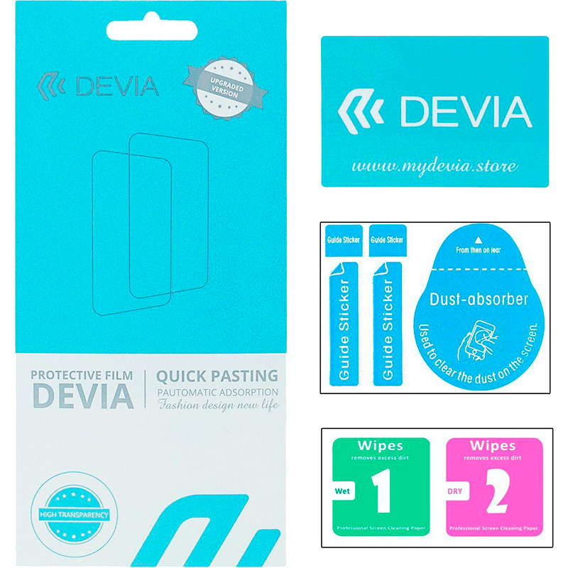Защитная пленка DEVIA для Samsung Galaxy S24 Ultra двусторонняя (DV-SM-S24ULFB) Покрытие глянец