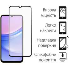 Защитное стекло DENGOS для Samsung A15 Glass Full Glue Black (TGFG-335)