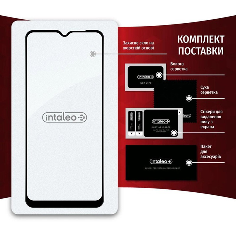 Захисне скло Intaleo Full Glue для Xiaomi Redmi 13C Black (1283126583230) Тип скло