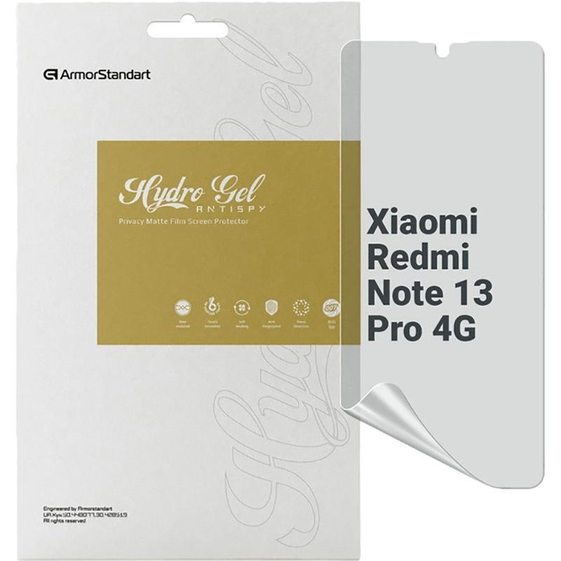 Захисна плівка ArmorStandart Anti-spy для Xiaomi Redmi Note 13 Pro 4G (ARM73391) Захисна плівка ArmorStandart Anti-spy для Xiaomi Redmi Note 13 Pro 4G (ARM73391)