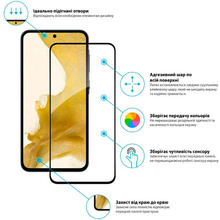 Защитное стекло Global Full Glue для Samsung Galaxy A55 Black (1283126588853)