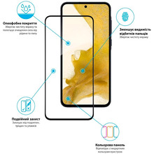 Защитное стекло Global Full Glue для Samsung Galaxy A55 Black (1283126588853)