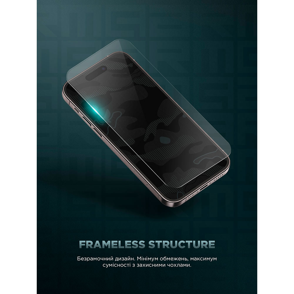 Покупка Захисне скло ARMORSTANDART Infinity Black Icon 2.75D для Apple iPhone 15 Pro (ARM73956)