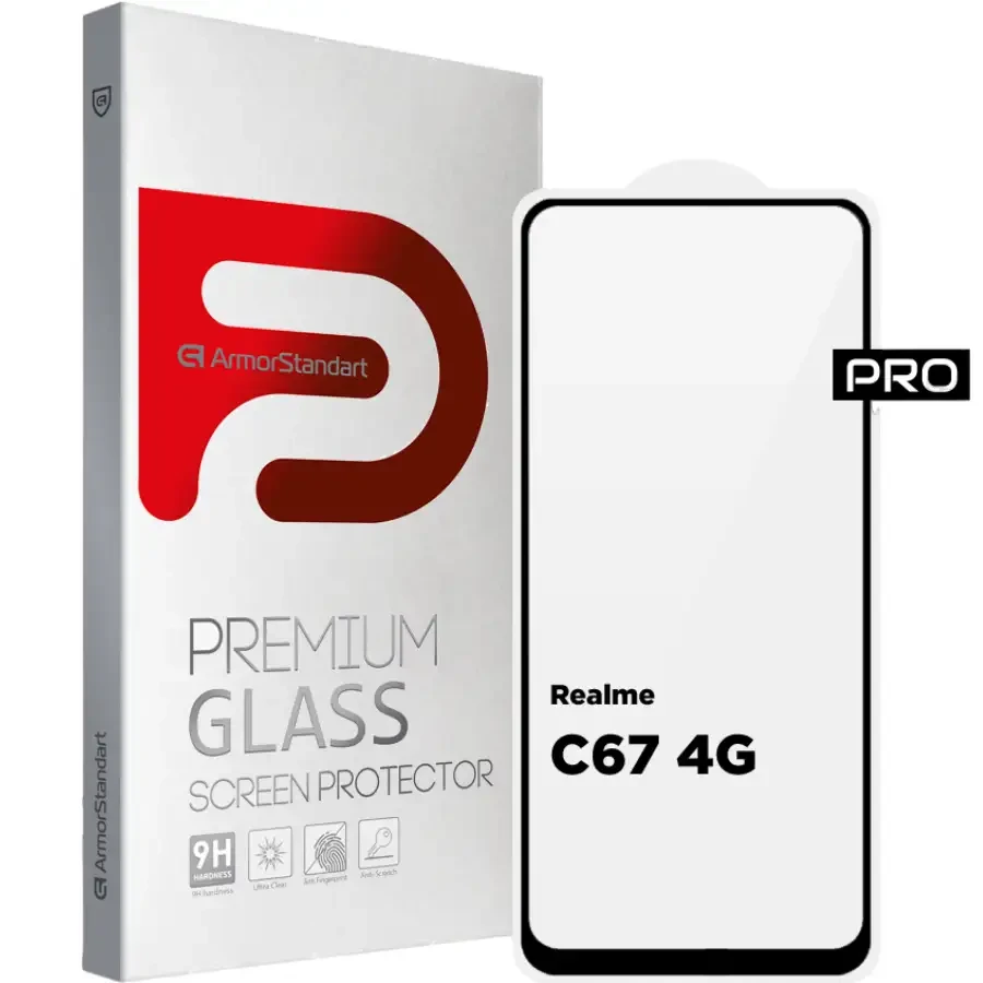 Захисне скло ARMORSTANDART Pro для Realme C67 4G Black (ARM73852)